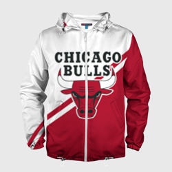 Мужская ветровка 3D Chicago Bulls Red-White