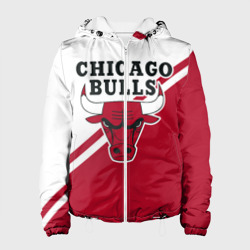 Женская куртка 3D Chicago Bulls Red-White