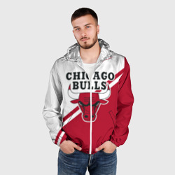 Мужская ветровка 3D Chicago Bulls Red-White - фото 2