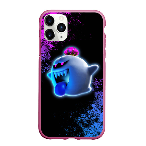 Чехол для iPhone 11 Pro матовый Luigi's Mansion, цвет малиновый