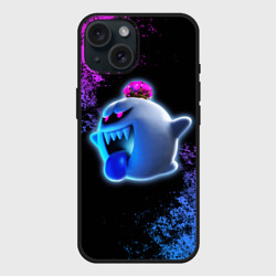 Чехол силиконовый для Apple iPhone 15 матовый Luigi's Mansion