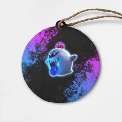 Деревянная игрушка круг Luigi's Mansion