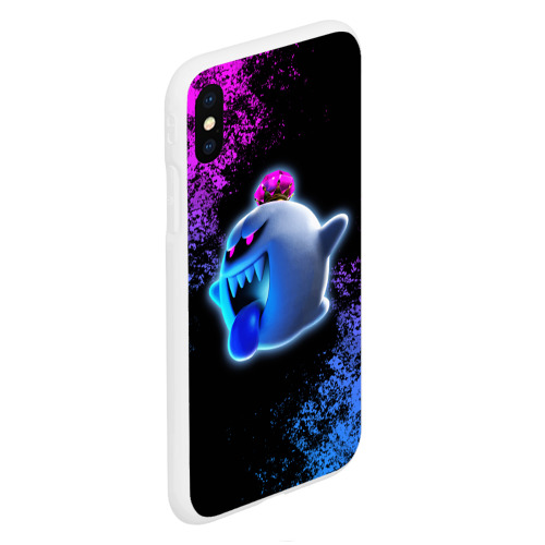 Чехол для iPhone XS Max матовый Luigi's Mansion, цвет белый - фото 3