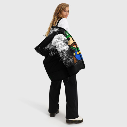 Женская зимняя куртка Oversize Luigi's Mansion, цвет черный - фото 5