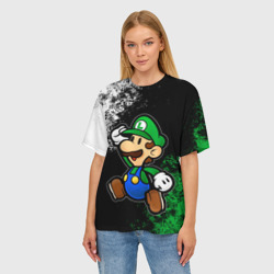 Женская футболка oversize 3D Luigi's Mansion - фото 2