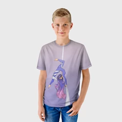 Детская футболка 3D Гимнастка на полотне - фото 2