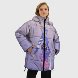 Женская зимняя куртка Oversize Гимнастка на полотне - фото 2