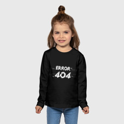 Детский лонгслив 3D Error 404 - фото 2