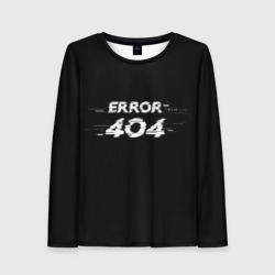 Женский лонгслив 3D Error 404