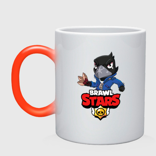 Кружка хамелеон Brawl Stars crow