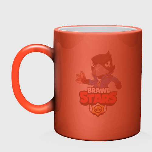 Кружка хамелеон Brawl Stars crow - фото 3