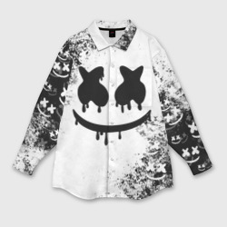 Мужская рубашка oversize 3D Marshmello