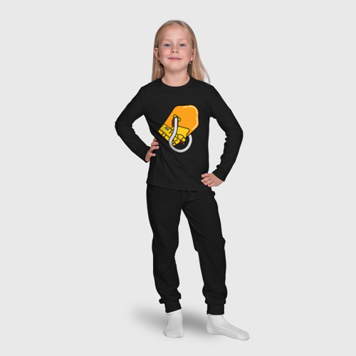 Детская пижама с лонгсливом хлопок Bridge baby, цвет черный - фото 7