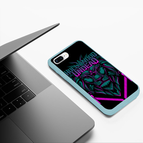 Чехол для iPhone 7Plus/8 Plus матовый Hollywood Undead, цвет мятный - фото 5