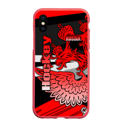 Чехол для iPhone XS Max матовый Hockey