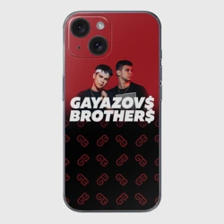 Чехол для iPhone 15 силиконовый с защитой камеры Gayazov$ Brother$