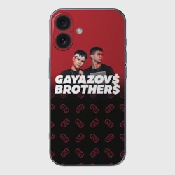 Чехол для iPhone 16 силиконовый с защитой камеры Gayazov$ Brother$