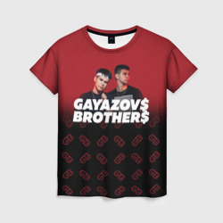 Женская футболка 3D Gayazov$ Brother$