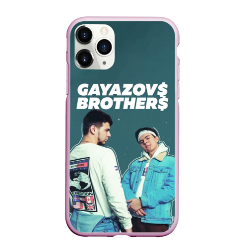 Чехол для iPhone 11 Pro Max матовый Gayazov$ Brother$, цвет розовый