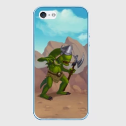 Чехол для iPhone 5/5S матовый Сэр Троглодит - Варвар