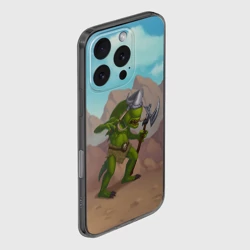 Чехол для iPhone 16 Pro силиконовый с защитой камеры Сэр Троглодит - Варвар - фото 2