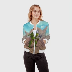 Женский бомбер 3D Сэр Троглодит - Варвар - фото 2