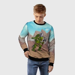 Детский свитшот 3D Сэр Троглодит - Варвар - фото 2