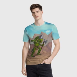 Мужская футболка 3D Сэр Троглодит - Варвар - фото 2