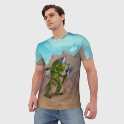 Мужская футболка 3D Сэр Троглодит - Варвар - фото 2