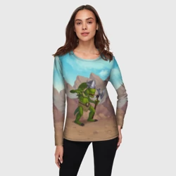 Женский лонгслив 3D Сэр Троглодит - Варвар - фото 2