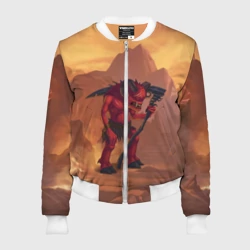 Женский бомбер 3D Сэр Троглодит - Демон, инферно