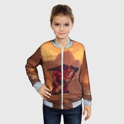 Детский бомбер 3D Сэр Троглодит - Демон, инферно - фото 2