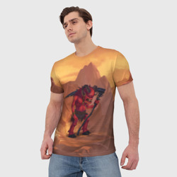 Мужская футболка 3D Сэр Троглодит - Демон, инферно - фото 2