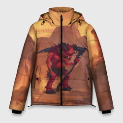 Мужская зимняя куртка 3D Сэр Троглодит - Демон, инферно