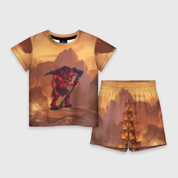 Детский костюм с шортами 3D Сэр Троглодит - Демон, инферно