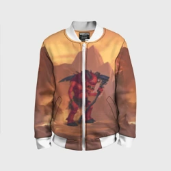 Детский бомбер 3D Сэр Троглодит - Демон, текст