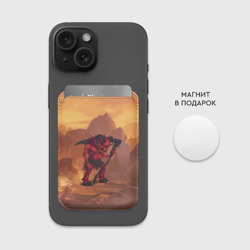 Картхолдер Magsafe магнитный Сэр Троглодит - Демон, текст - фото 2