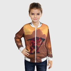 Детский бомбер 3D Сэр Троглодит - Демон, текст - фото 2