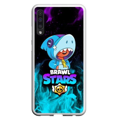 Чехол для Samsung A50 BRAWL STARS LEON SHARK Фото 01 Чехол для Samsung A50 BRAWL STARS LEON SHARK Фото 01