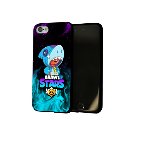 Чехол для Apple iPhone 7/8 soft-touch NEW BRAWL STARS LEON SHARK Фото 01 Чехол для Apple iPhone 7/8 soft-touch NEW BRAWL STARS LEON SHARK Фото 01