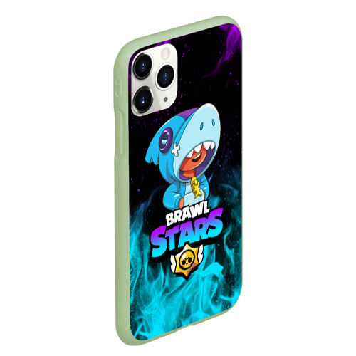 Чехол для iPhone 11 Pro Max матовый BRAWL STARS LEON SHARK Фото 01 Чехол для iPhone 11 Pro Max матовый BRAWL STARS LEON SHARK Фото 01