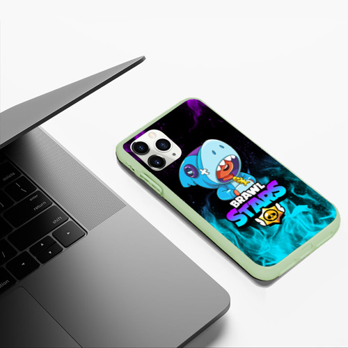Чехол для iPhone 11 Pro Max матовый BRAWL STARS LEON SHARK Фото 01 Чехол для iPhone 11 Pro Max матовый BRAWL STARS LEON SHARK Фото 01