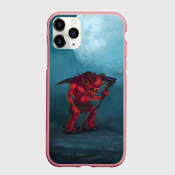 Чехол для iPhone 11 Pro Max матовый Сэр Троглодит - Демон, болото