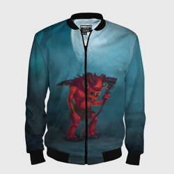 Мужской бомбер 3D Сэр Троглодит - Демон, болото