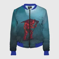 Женский бомбер 3D Сэр Троглодит - Демон, болото