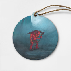 Деревянная игрушка круг Сэр Троглодит - Демон, болото