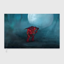 Флаг 3D Сэр Троглодит - Демон, болото