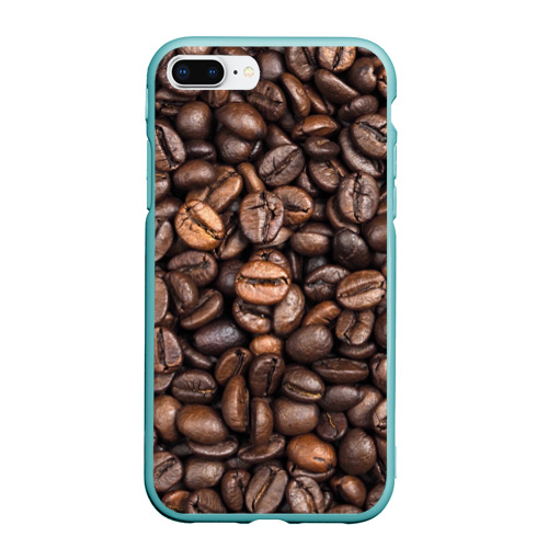 Чехол для iPhone 7Plus/8 Plus матовый Coffee, цвет мятный