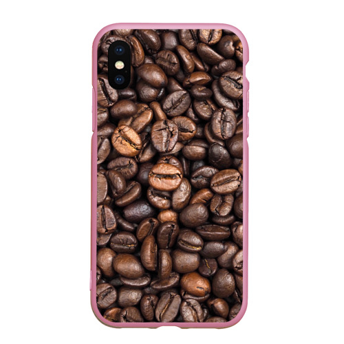 Чехол для iPhone XS Max матовый Coffee, цвет розовый