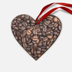 Деревянная игрушка Сердце Coffee
